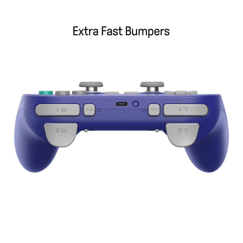 8Bitdo وحدة تحكم بلوتوث Pro 3 مع أزرار ABXY قابلة للتبديل، عصي TMR، زناد تأثير هول، أزرار خلفية احترافية، قاعدة شحن، لجهاز Switch/Switch 2، ويندوز، أبل، SteamOS، أندرويد - بنفسجي - Image 3